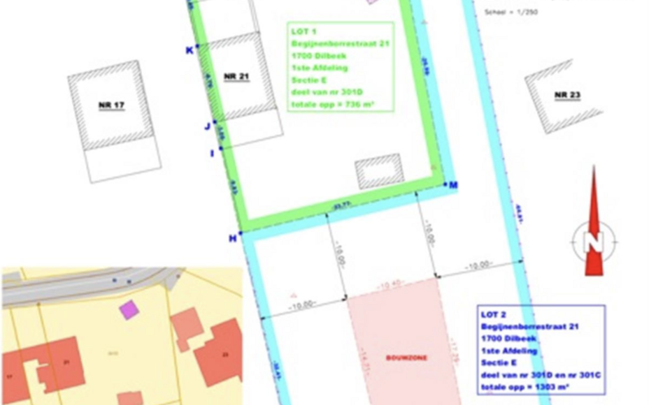 LEEMANS IMMOBILIËN biedt u deze bouwgrond voor een vrijstaande woning. Het lot bevindt zich in 2e bouworde en heeft een oppervlakte van 13a 03ca. Het lot bevindt zich in het binnengebied achter de Begijnenborrestraat. De bebouwbare zone heeft volgende af